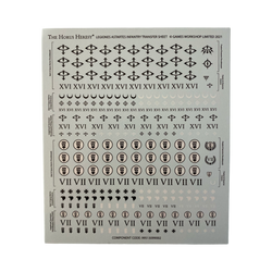 legiones astartes infantry decal transfer sheet