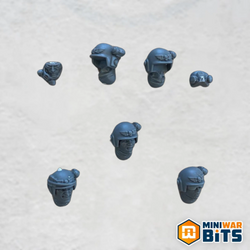 kasrkin trooper assorted head (x5) bits