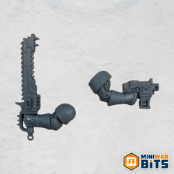 khorne berzerkers single bolt pistol & close combat weapon bits