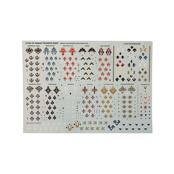 Cities of Sigmar Decal Transfer Sheet - MiniWar Bits